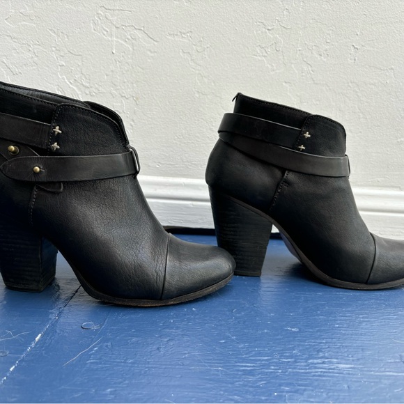 rag & bone black Harrow booties / ankle boots 39.5 - Picture 15 of 16